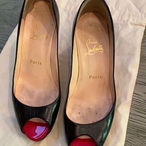 Peep toe size 37 Christian Louboutin